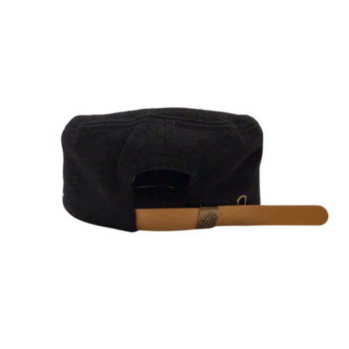BLACK PILLBOX CAP