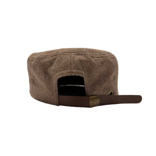 BROWN PILLBOX CAP